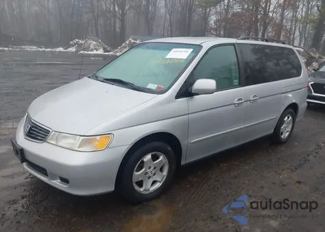 2001 Honda Odyssey Ex from USA, damaged, VIN 2HKRL18621H579994